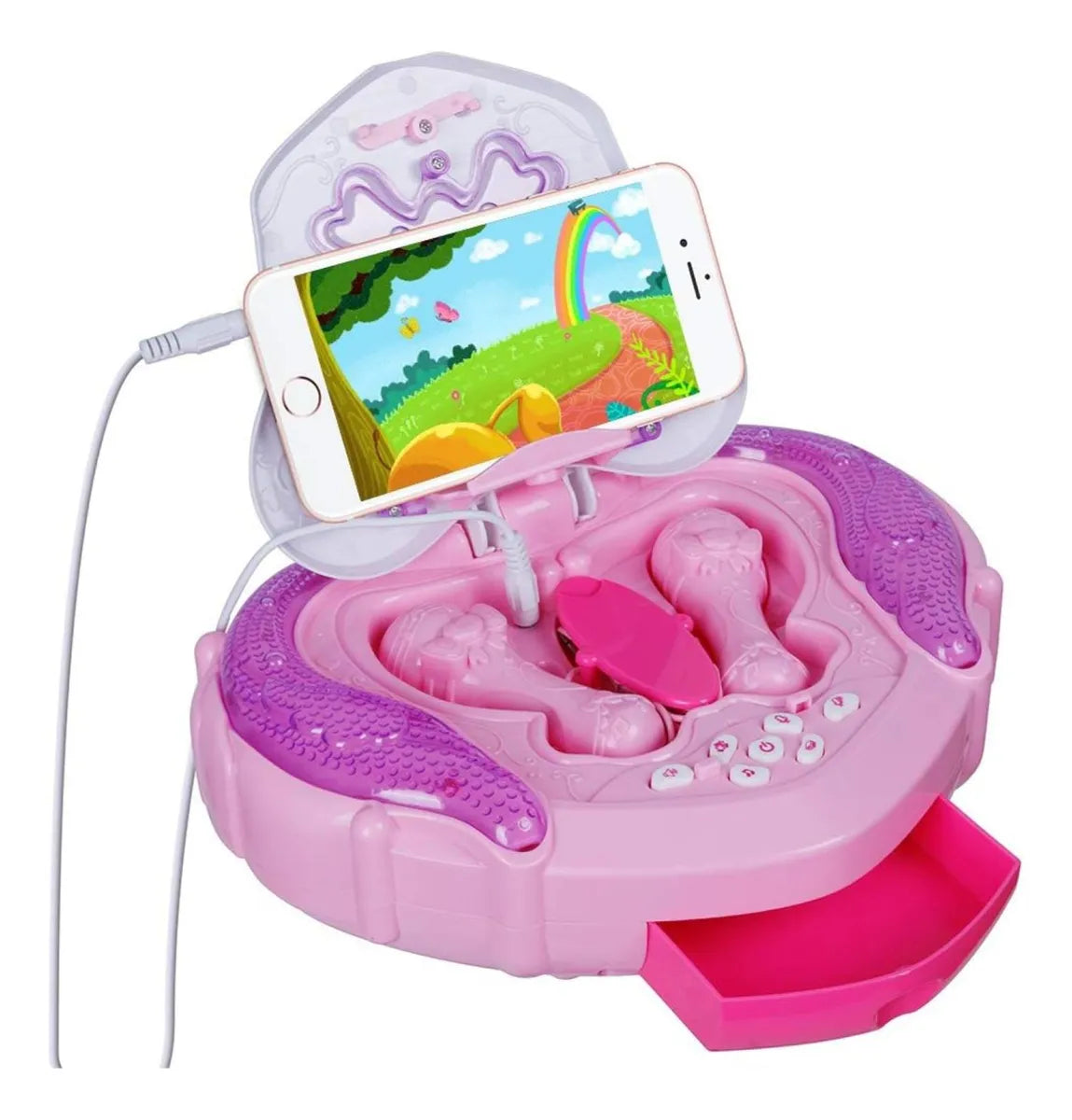 Karaoke Toy with Double Stand, Lights and Sound