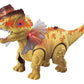 Dinosaur Walks Alone, Releases Smoke, Emits Sounds, Lights Up