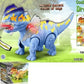 Dinosaur Walks Alone, Releases Smoke, Emits Sounds, Lights Up
