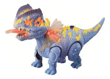 Dinosaur Walks Alone, Releases Smoke, Emits Sounds, Lights Up