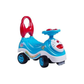 Doraemon themed blue ride on car for toddlers with pedal function