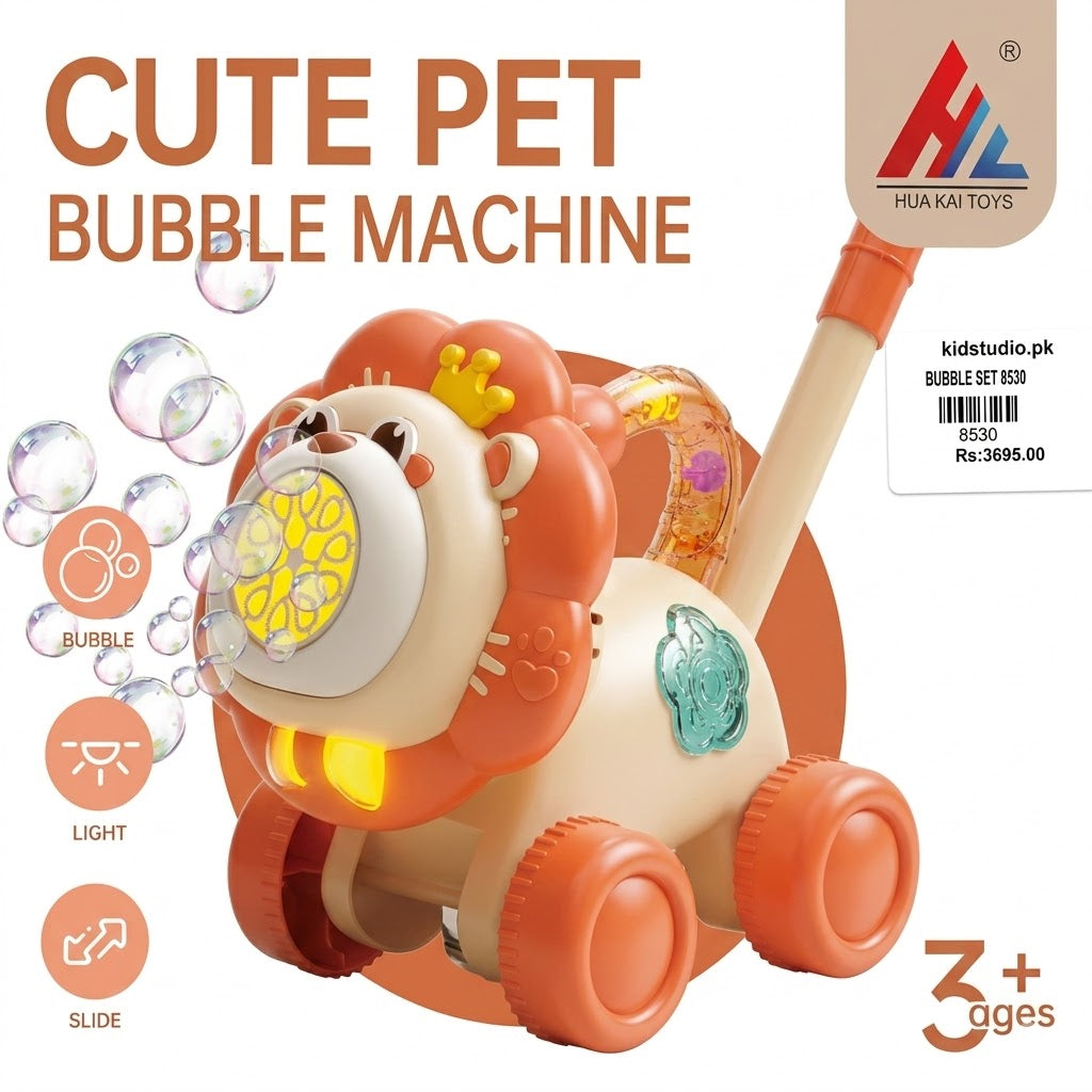 Cute Pet Bubble Machine – Light-Up Bubble Blower - 8530