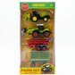 2-in-1 Tractor & Combine Harvester Play Set with Trailer & Attachments