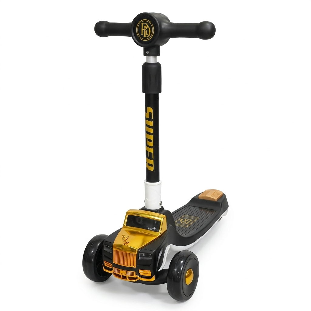 Car Style 3-Wheel Kick Scooter for Kids