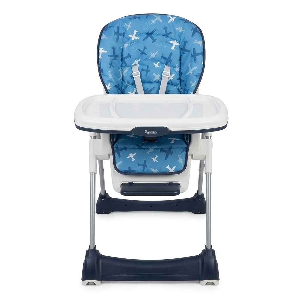 Baby High Chair Aeroplane - Blue