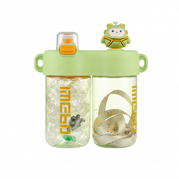 Dual-Slot Water Bottle-Pink