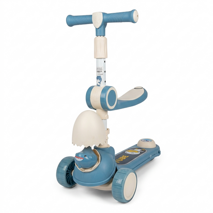 3-in-1 Shark Character Kick Scooter