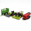 2-in-1 Tractor & Combine Harvester Play Set with Trailer & Attachments