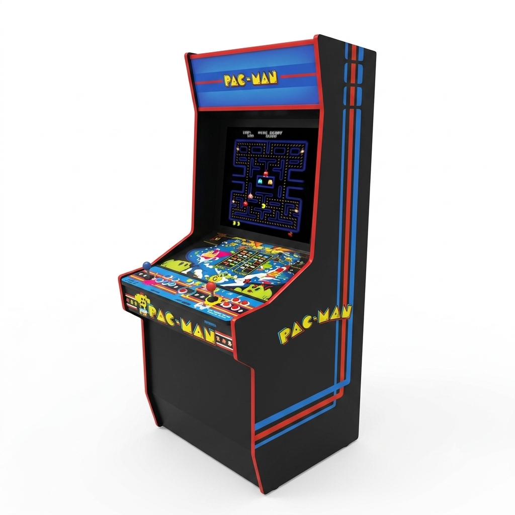 Retro Pac-Man Arcade Cabinet with Classic Game