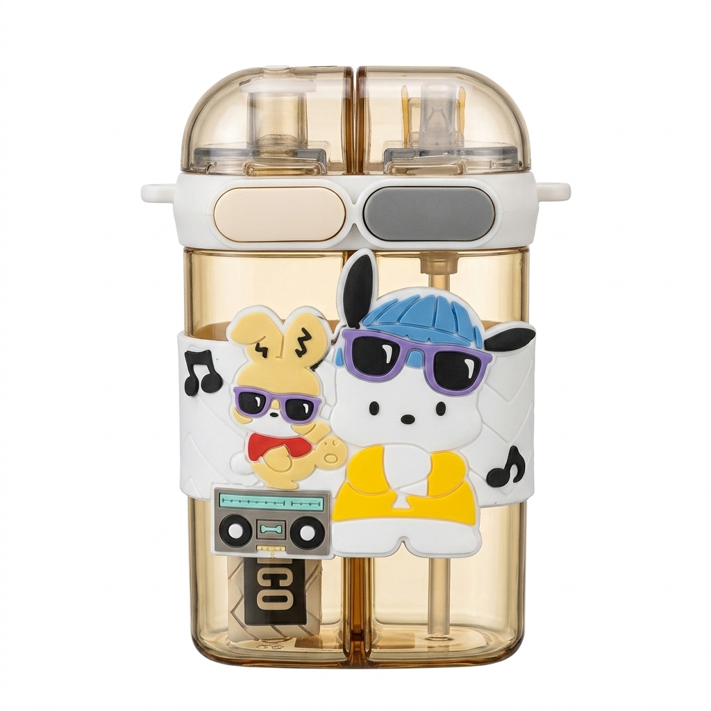 Dual Slot Water Bottle for Kids