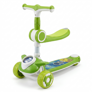 Space-Themed Scooter with Lights and Music