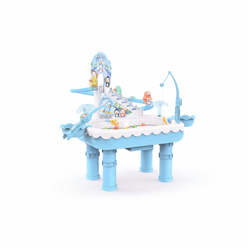 2In1 Ice Penguin Sking And Fishing