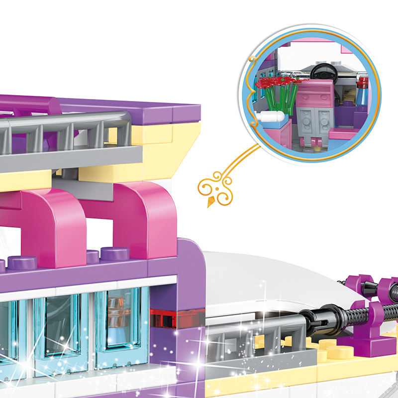 COGO Fashion Girl Yacht Building Blocks Set