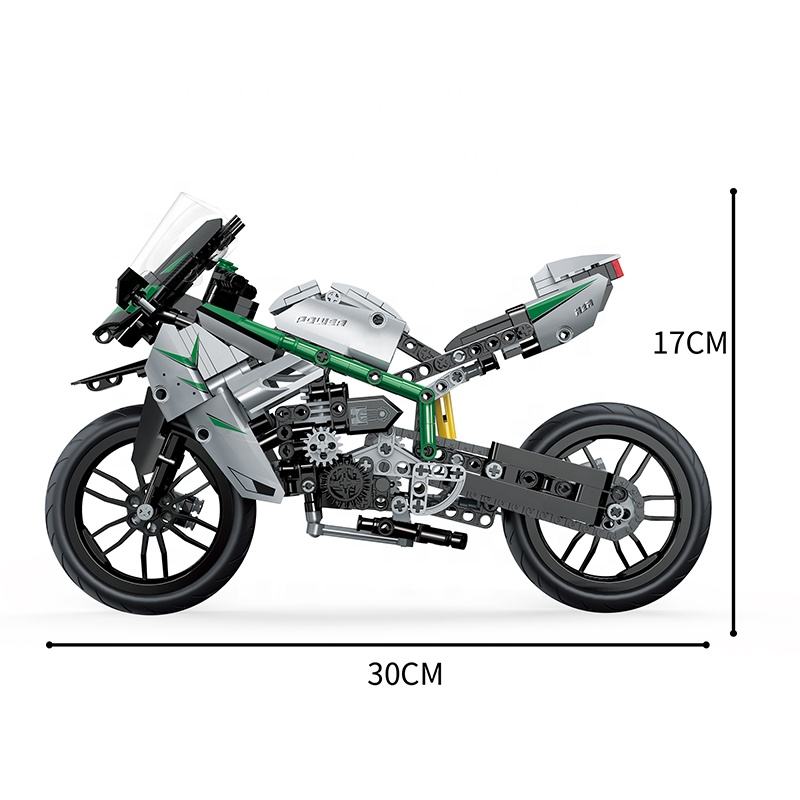 COGO Motorcycle Building Blocks Set
