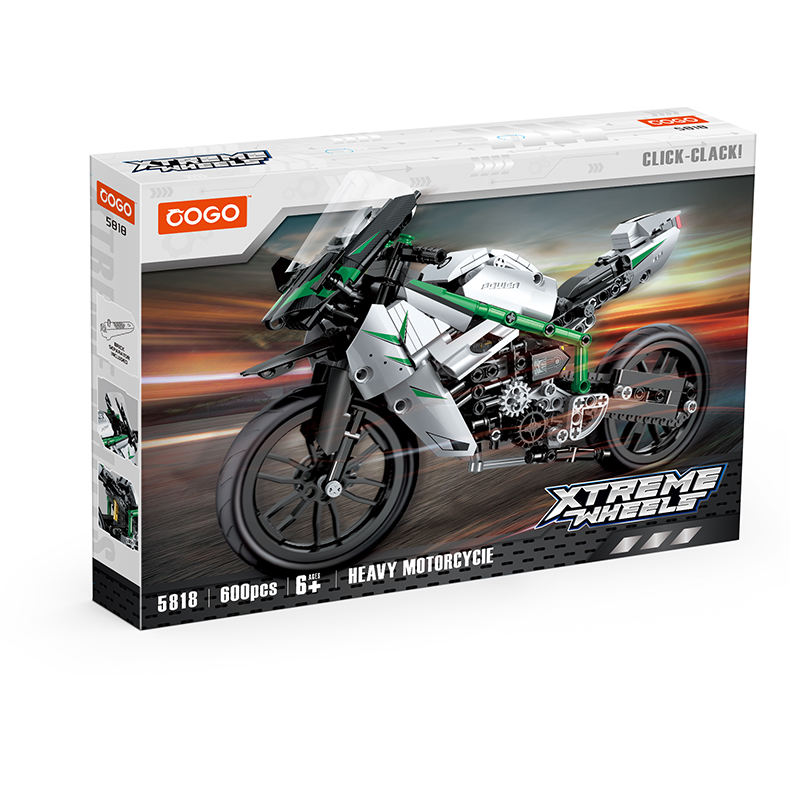 COGO Motorcycle Building Blocks Set