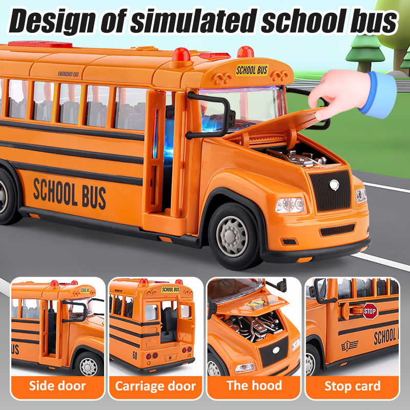 1/15 Simulation RC School Bus Model