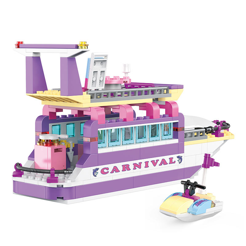 COGO Fashion Girl Yacht Building Blocks Set