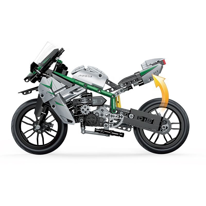 COGO Motorcycle Building Blocks Set