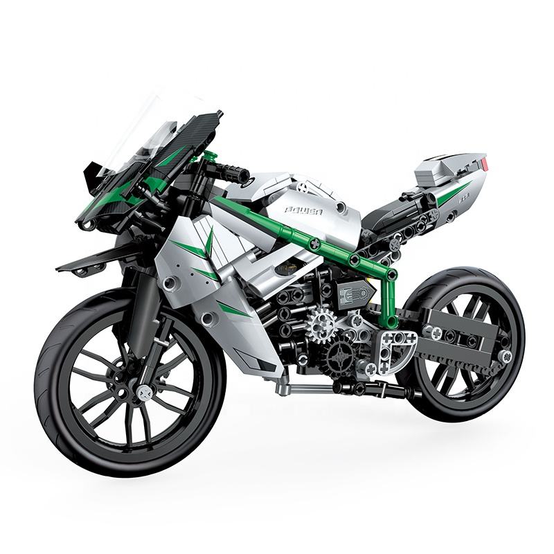 COGO Motorcycle Building Blocks Set