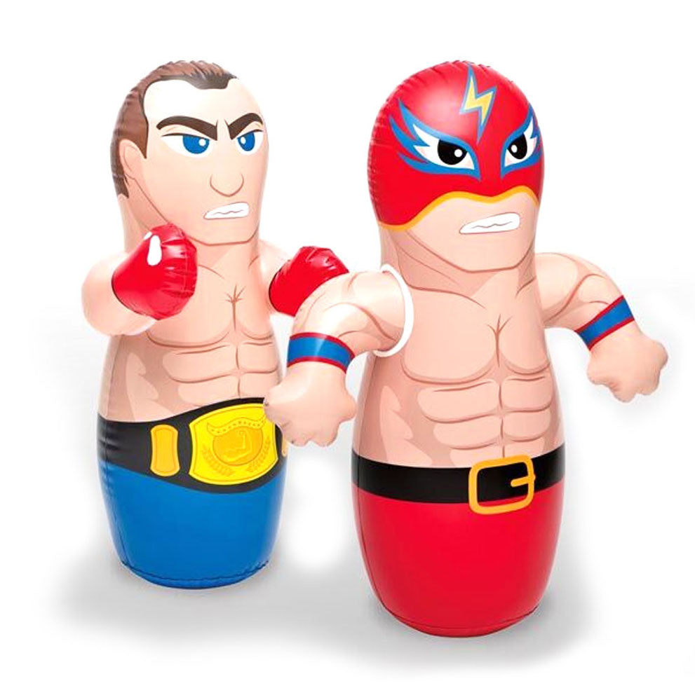 INTEX 3D bop bag inflatable punching toy in boxer and wrestler designs