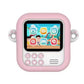 Instant Print Camera for Kids, HD Digital Video Camera, Portable Toy with Silicon Rubber Case