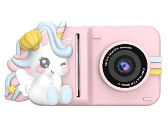 Instant Print Camera for Kids, HD Digital Video Camera, Portable Toy with Silicon Rubber Case