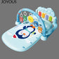 Joyous Baby Musical Play Gym & Kick Piano Mat with Hanging Toys (Blue)