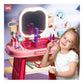 Kids Dressing Table with LED Light & Touch Sensor
