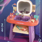 Kids Dressing Table with LED Light & Touch Sensor
