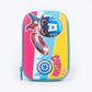 Captain America themed hard case pencil pouch front view with Marvel logo