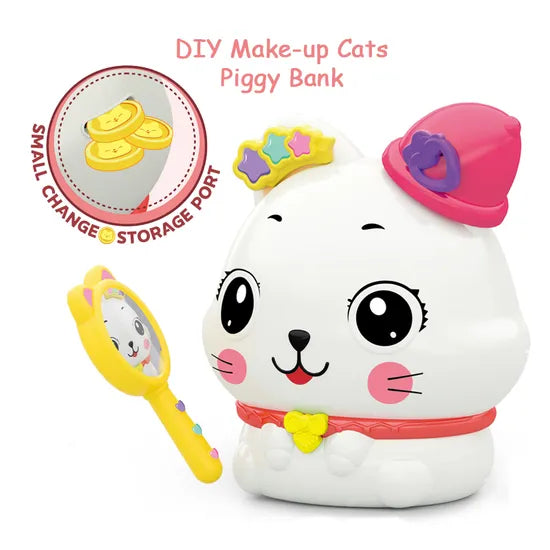 Piggy Bank Makeup Cat