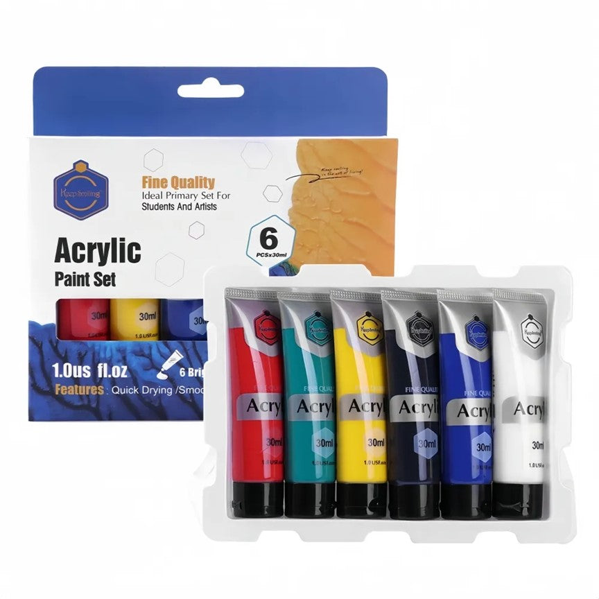 Acrylic Paint Set – Set of 6 , Set of 12