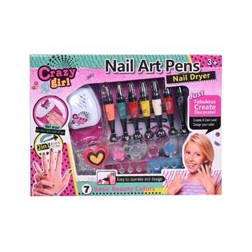 Crazy Girl 2-In-1 Nail Art Brush & Pens