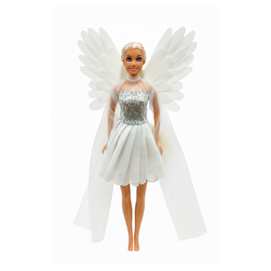 Defa Lucy Angel Fashion Doll with White Wings and Ballerina Dress