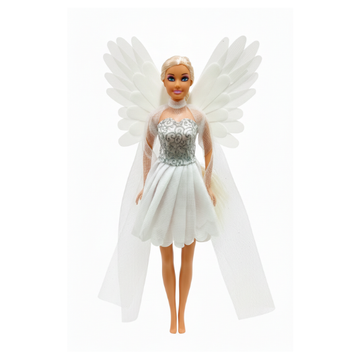 Defa Lucy Angel Fashion Doll with White Wings and Ballerina Dress