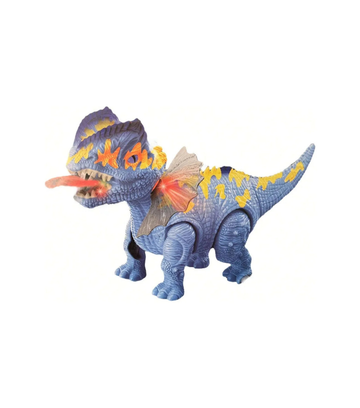 Dinosaur Walks Alone, Releases Smoke, Emits Sounds, Lights Up