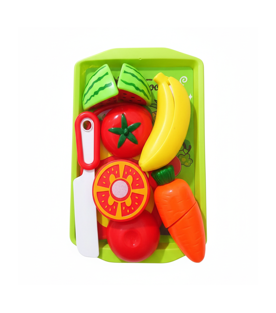 Kids Kitchen Toy – Fruit & Vegetable Cutting Play Set