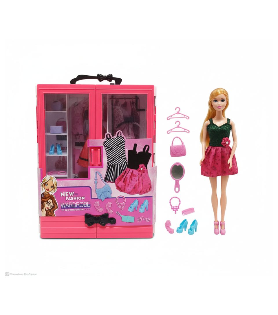 New Fashion Doll Set with Wardrobe