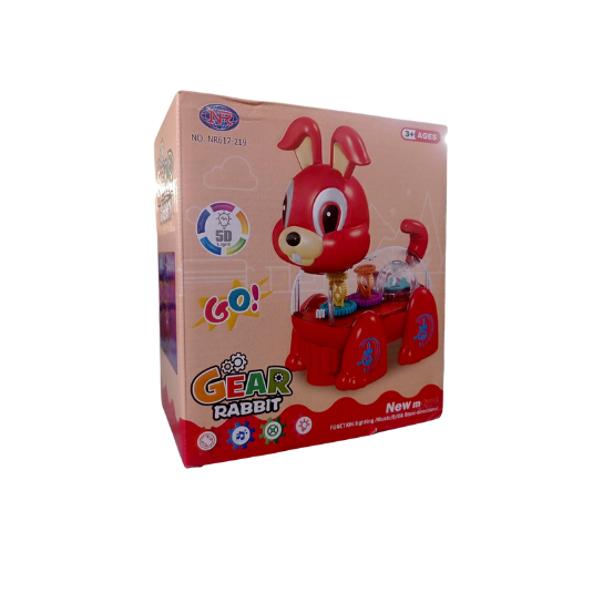 Battery Operated Rabbit Toy with Music and Lights