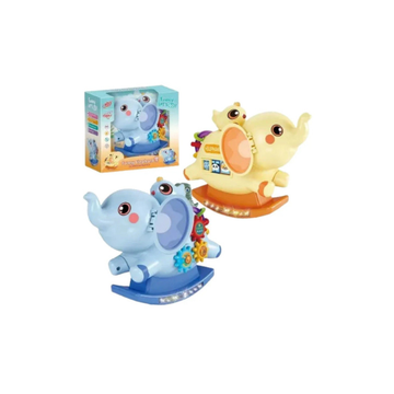 Battery-Operated Musical Rocking Elephant Toy