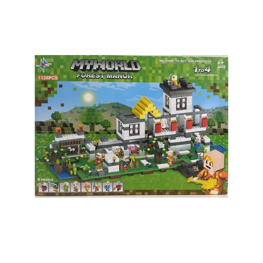 Constructor Forest village 1128 parts (Minecraft), LX-A310