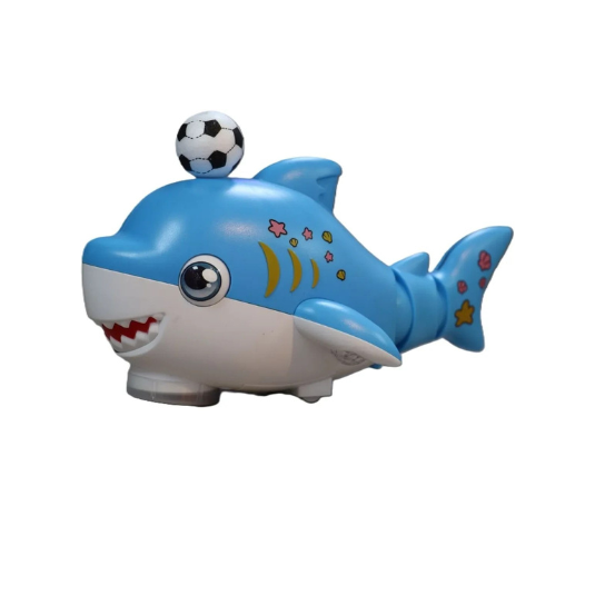 Electric Musical Ball Blowing Shark With Lights