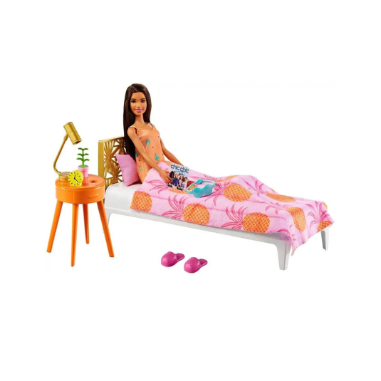 Barbie Bedroom Playset with Doll (GRG86)