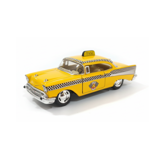Chevy Bel Air Taxicab Diecast Model Car, 1:40 Scale