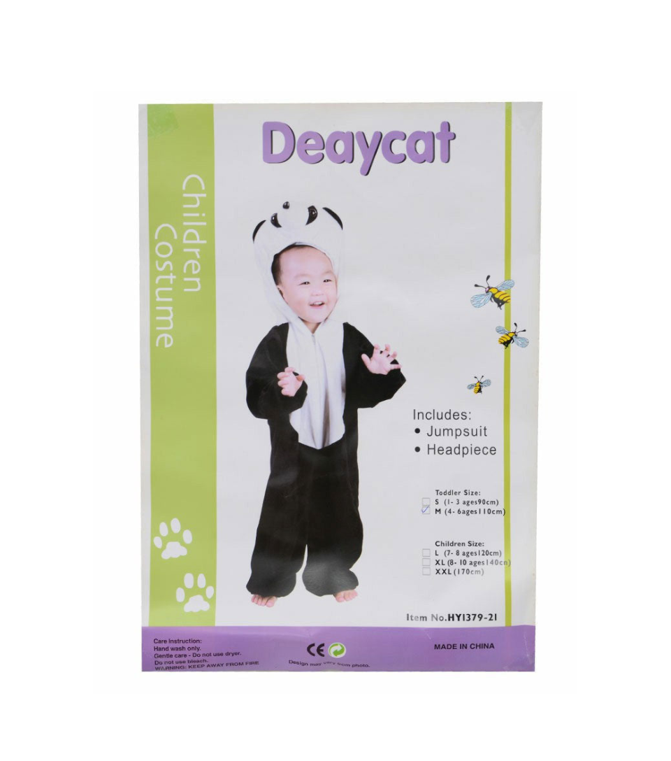 Kids Dea Cat Costume With Jump Suit And Headset
