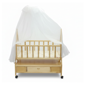High Quality Baby Wooden Cot Swing with Net