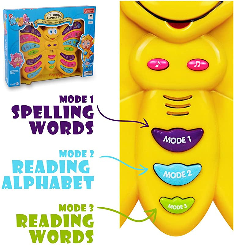 Butterfly Magic Talking Alphabet ABC Learning Toy