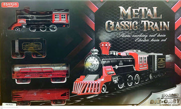 Battery Operated Electric Metal Train Set With Spray