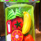 Kids Kitchen Toy – Fruit & Vegetable Cutting Play Set