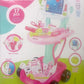 Medical Kit Toy Cart with Stethoscope and Toy Accessories